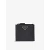 Prada Small Saffiano Leather Wallet In Black