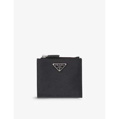 Prada Small Saffiano Leather Wallet In Black