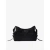 Prada Explore Triangle Logo Nylon Messenger Bag In Black