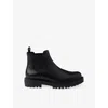 Prada Elastic-gusset Leather Boots In Black