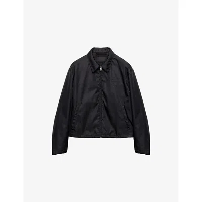 Prada Mens Black Re Nylon Blouson Woven Jacket Xl