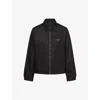 Prada Technical Cotton Blouson Jacket In Black