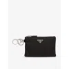 Prada Mens Black Re-nylon Mini Recycled-nylon Pouch In Black