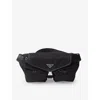 Prada Mens Black Re-nylon Nylon And Leather Shoulder Bag In Black