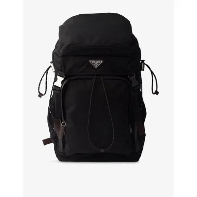 Prada Mens Black Speedrock Re-nylon Shell Backpack