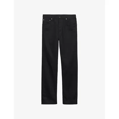 Prada Mens Black Straight-leg Regular Denim Jeans