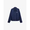 Prada Logoed Jacket In Blue