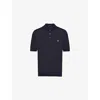 Prada Knit Polo T-shirt With Embroidered-logo