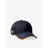 Prada Men's Nylon And Suede Baseball Cap