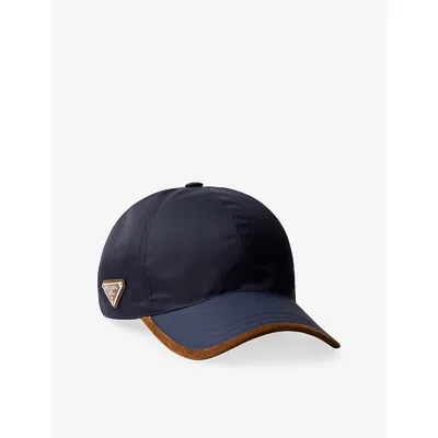 PRADA MENS BLUE RE-NYLON ADJUSTABLE BASEBALL CAP