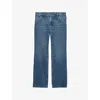 Prada Washed Denim Jeans With Regular Waist And Tight Fit In Blue