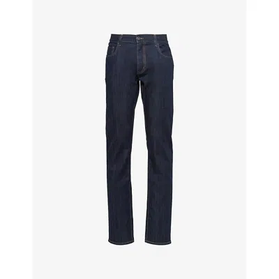 Prada Mens  Rinsed Tapered Stretch-denim Jeans