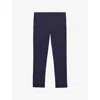 Prada Mens Blue Slim-fit Stretch-poplin Trousers In Blue