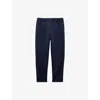 Prada Mens Blue Technical Fleece Cotton-jersey Jogging Bottoms