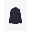 Prada Cotton Padded Shirt In Blue