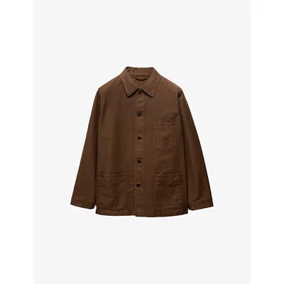 Prada Mens Brown Cotton Blouson Jacket