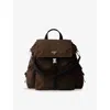 Prada Explore Rucksack Aus Re-nylon Und Leder In Brown