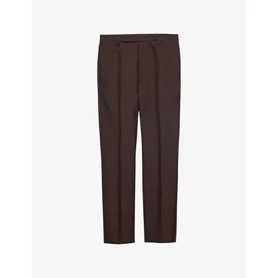 Prada Hose Aus Mohair Und Seide In Ebenholz