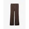 Prada Mens  Tailored Wide-leg Mohair-silk Trousers