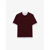 Prada Item O-neck Short-sleeved T-shirt In Burgundy