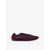 Prada Collapse Re-nylon And Suede Elasticized Sneakers In Burgundy