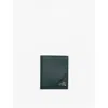Prada Mens Green Saffiano Bi-fold Leather Wallet