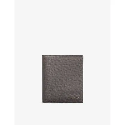 Prada Mens Green Saffiano Leather Wallet