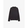 Prada Mens Grey Long-sleeved Cotton T-shirt