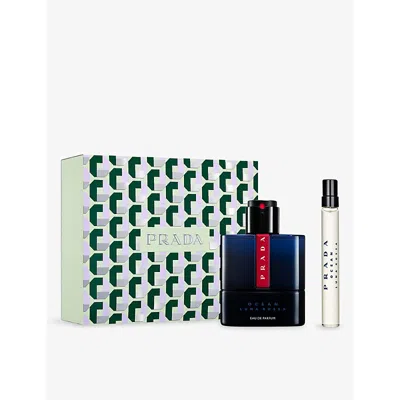 Prada Mens Luna Rossa Ocean Eau De Parfum Set