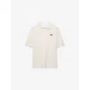 Prada Mens Neutral Layered-effect Boxy-fit Cotton Polo Shirt