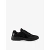 Prada Men's America's Cup Patent Leather Patchwork Sneakers In Black Black