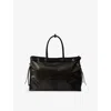 Prada Chocolate Leather Large Shopping Bag In Brown