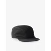 Prada Mens Black Brand-embroidered Cotton Baseball Cap Xxl In Black