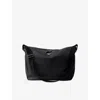 Prada Mens Black Brand-plaque Leather Shoulder Bag In Black