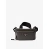 Prada Mens  Brand-plaque Saffiano-leather Cross-body Bag