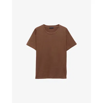 PRADA MENS PRADA CREWNECK BOXY-FIT COTTON-JERSEY T-SHIRT