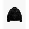 Prada Mens Black Funnel-neck Corduroy-texture Cotton Jacket In Black