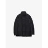 Prada Mens Black High-neck Cotton Down Jacket In Black