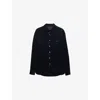 Prada Men's Cashmere And Cotton Corduroy Snap-front Overshirt In Multi