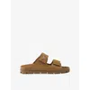 Prada Suede Triangle Sandals