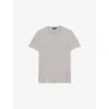 Prada Mens Grey Oversized Crew Neck Cashmere T-shirt In Gray