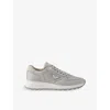 Prada Mens Grey Prax 01 Re-nylon Logo-plaque Recycled-nylon Low-top Sneakers In Grey