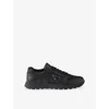 Prada Prax 01 Re-nylon And Brushed Leather Sneakers In Black