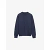 Prada Re-cashmere Crew-neck Sweater In Blue