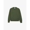 Prada Re-cashmere Pullover Mit Triangel-logo In Green
