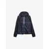 Prada Waterproof Hooded Jacket In Blue