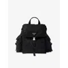 Prada Mens Black Re Nylon Explore Woven Backpack In Black