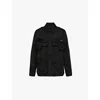 Prada Black Re-nylon Multi-pocket Jacket Men In Black