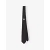 Prada Triangle Tie In Black