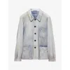 Prada Suede Caban Jacket In Multi